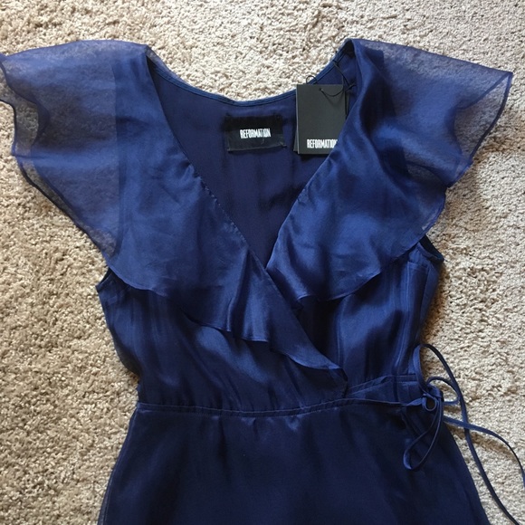 Reformation Cannes Dress Sapphire - Picture 4 of 8